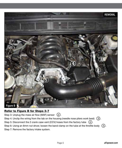 aFe Momentum GT Cold Air Intake System w/ Pro 5R Media | Nissan Titan V8 5.6L (04-13) (54-76101)
