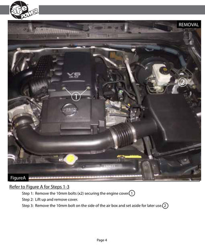 aFe Momentum GT Cold Air Intake System w/ Pro 5R Filter | Nissan Xterra (05-15) (54-76102)