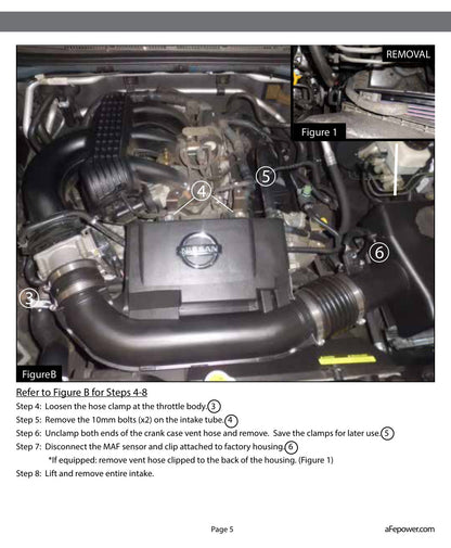 aFe Momentum GT Cold Air Intake System w/ Pro 5R Filter | Nissan Xterra (05-15) (54-76102)