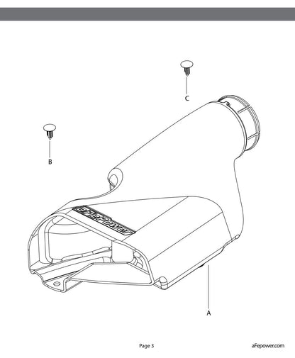 aFe Diesel Elite Momentum HD Air Scoop | Nissan Titan XD V8 5.0L (16) (54-76105-S)