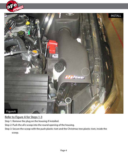 aFe Diesel Elite Momentum HD Air Scoop | Nissan Titan XD V8 5.0L (16) (54-76105-S)