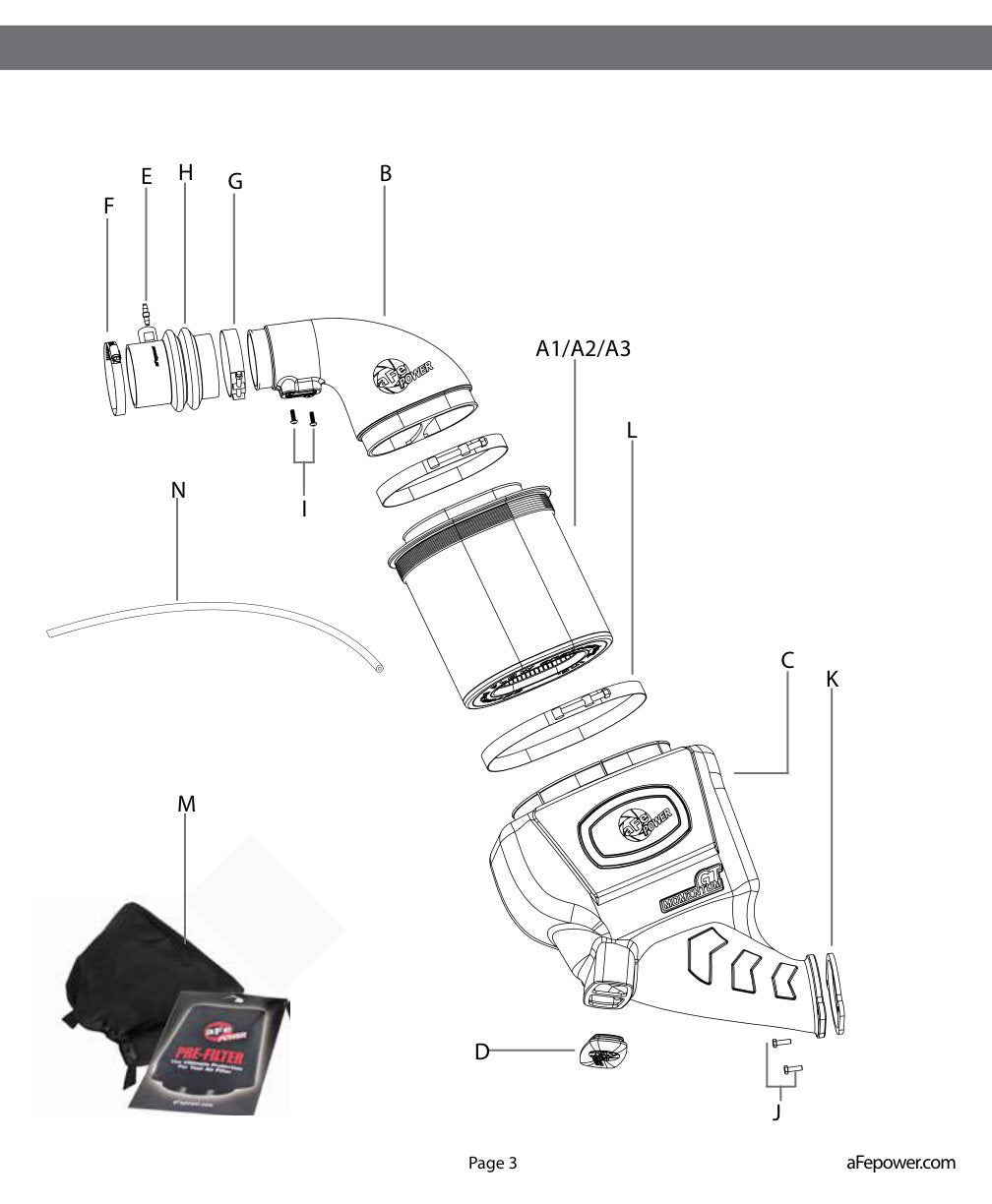 aFe Momentum GT Pro 5R Cold Air Intake System 17-20 Nissan Patrol L6 4.8L