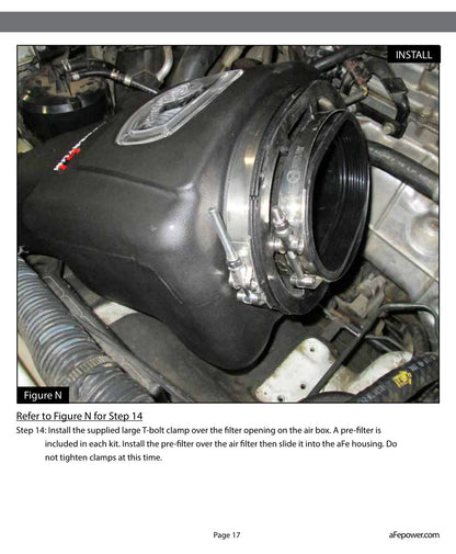 aFe Momentum GT Pro 5R Cold Air Intake System 17-20 Nissan Patrol L6 4.8L