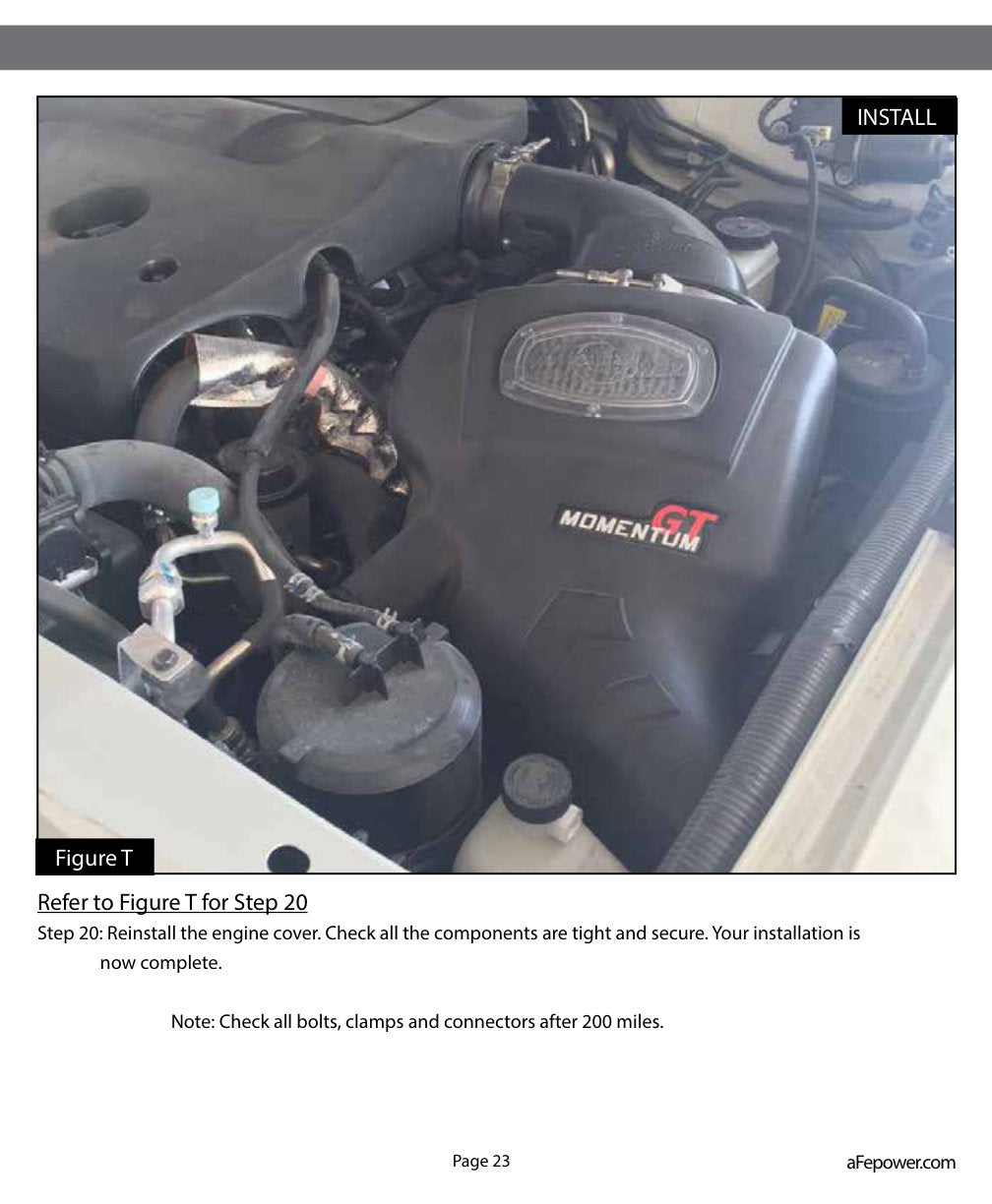 aFe Momentum GT Pro 5R Cold Air Intake System 17-20 Nissan Patrol L6 4.8L