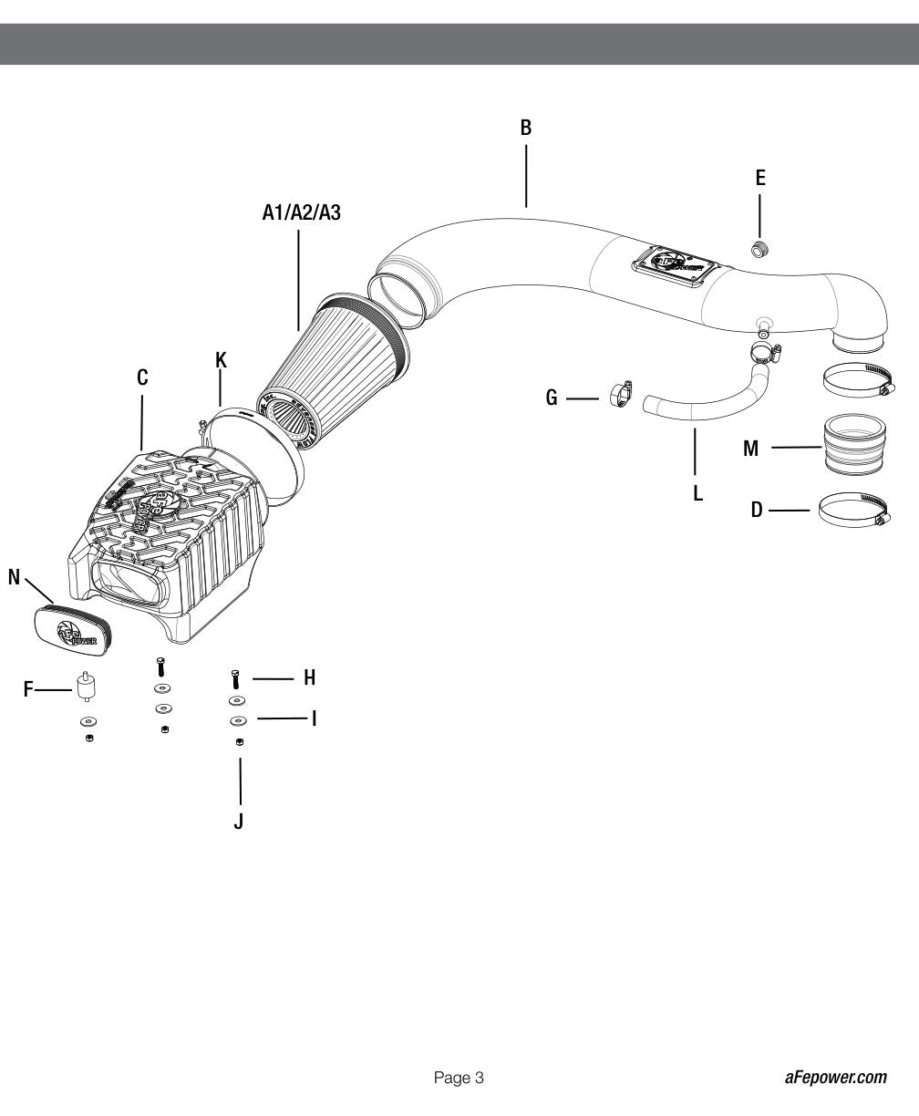 aFe Momentum GT Cold Air Intake System w/ Pro 5R Media | Jeep Wrangler (97-06) L6 4.0L (54-76202)