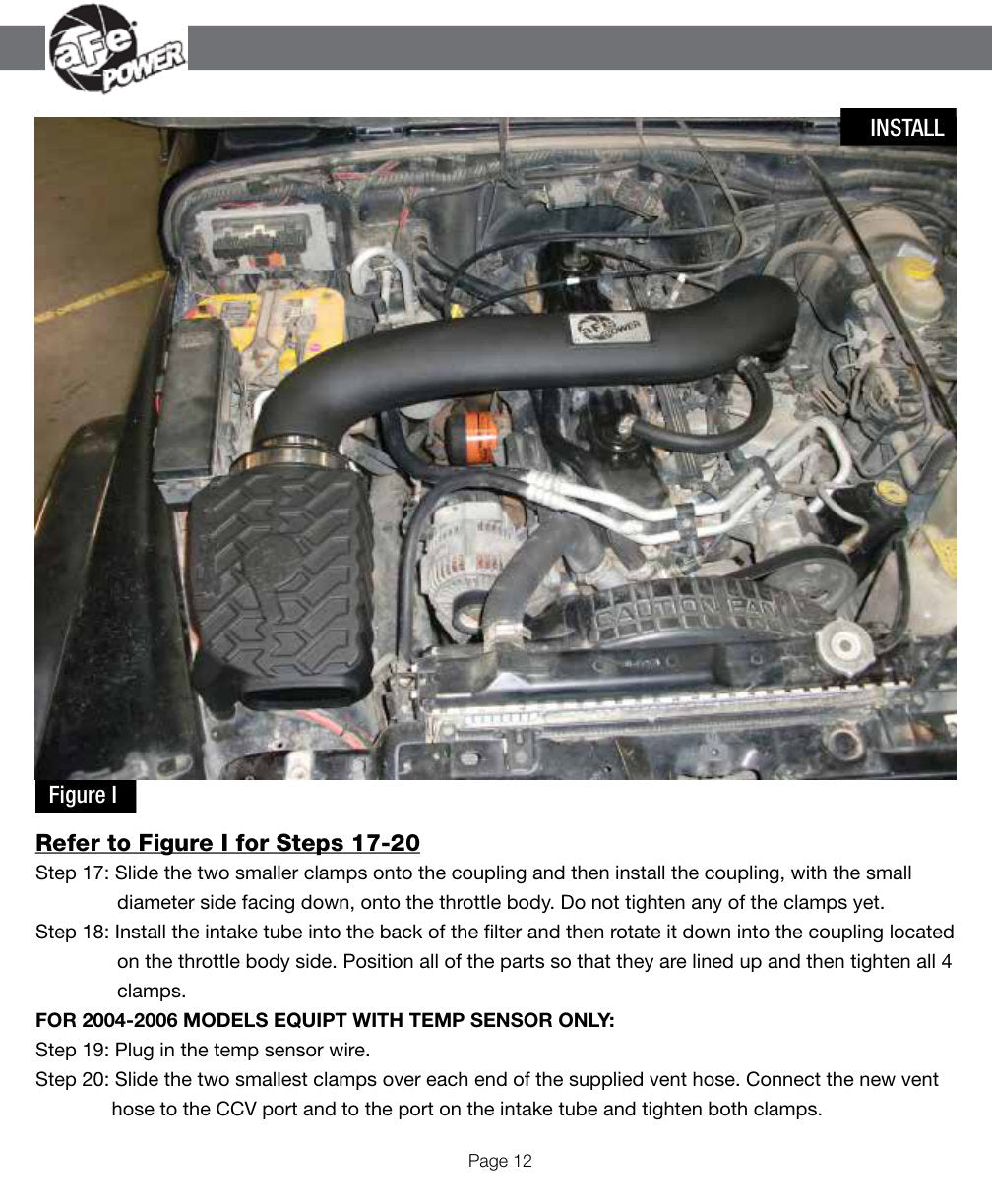 aFe Momentum GT Cold Air Intake System w/ Pro 5R Media | Jeep Wrangler (97-06) L6 4.0L (54-76202)