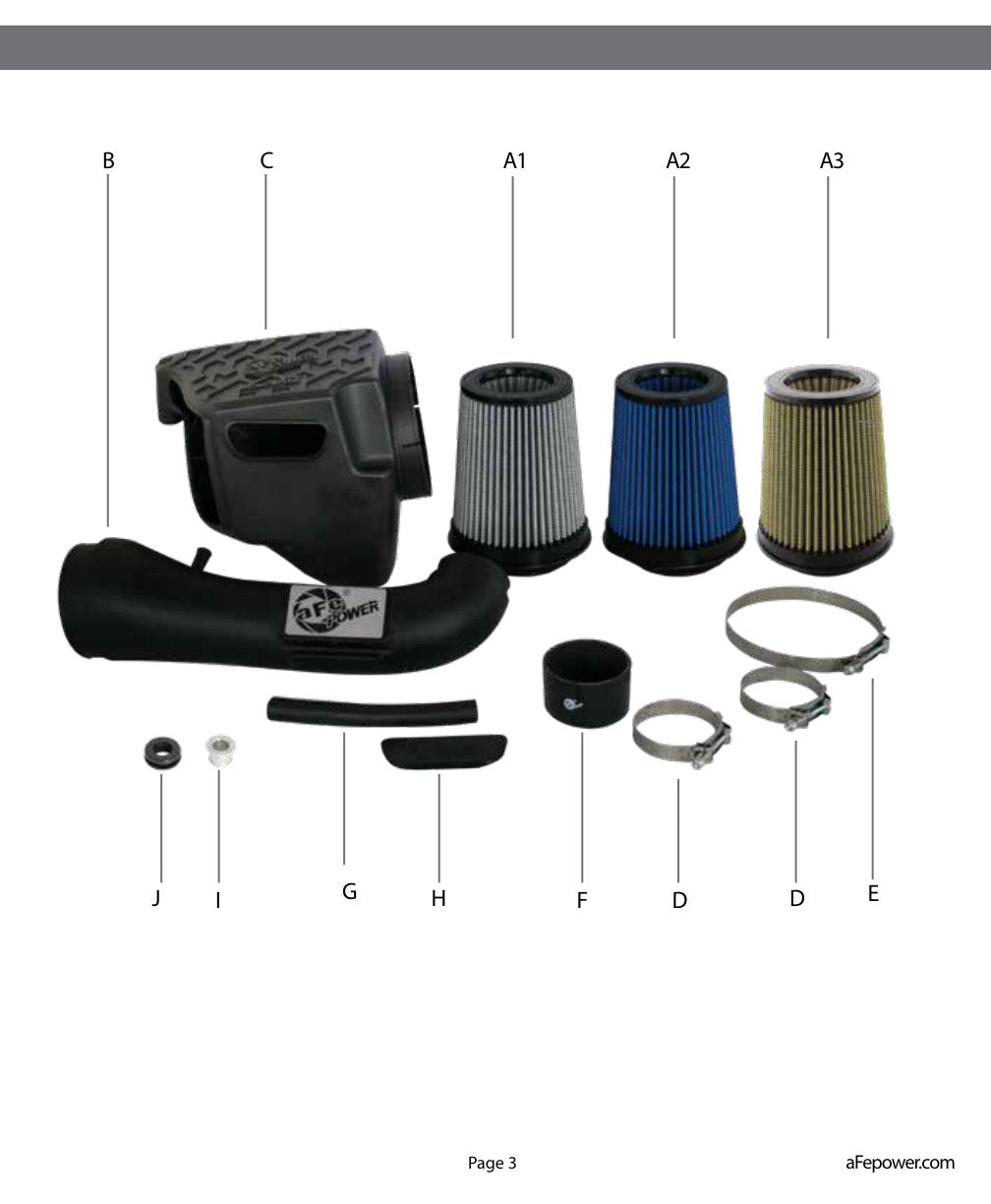 aFe Momentum GT Cold Air Intake | Jeep JK V6 3.6L (12-17) (54-76204)