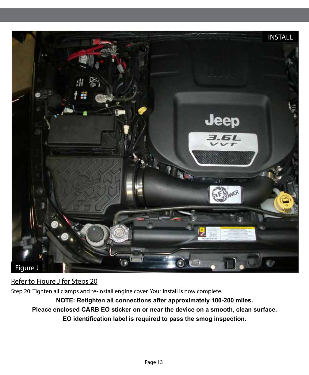 aFe Momentum GT Cold Air Intake | Jeep JK V6 3.6L (12-17) (54-76204)