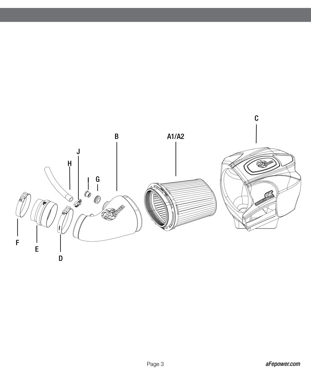 aFe Momentum GT Cold Air Intake | Vehicles (54-76206-1)