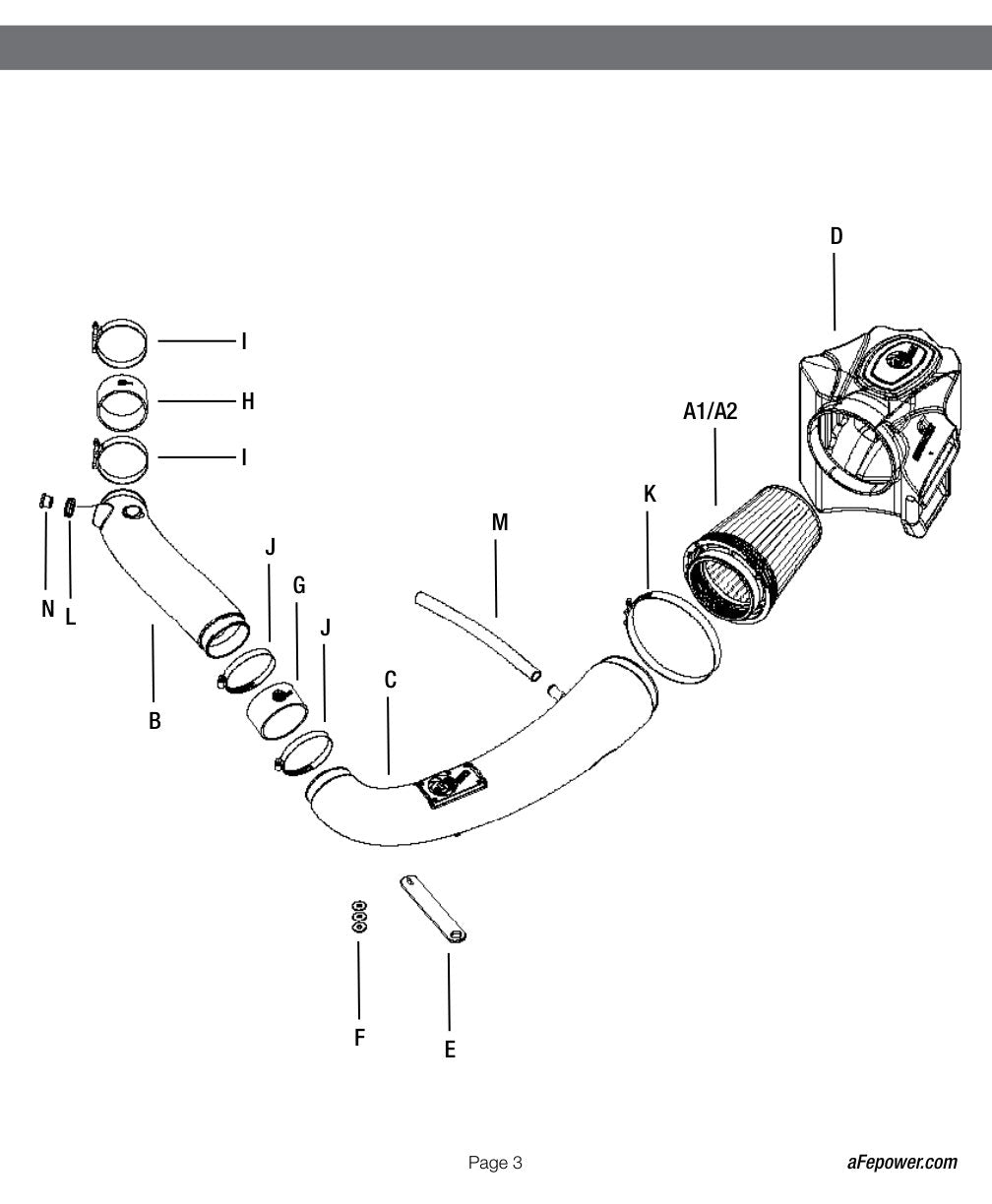 aFe Momentum GT Stage 2 PRO 5R Cold Air Intake | Vehicles (54-76207)