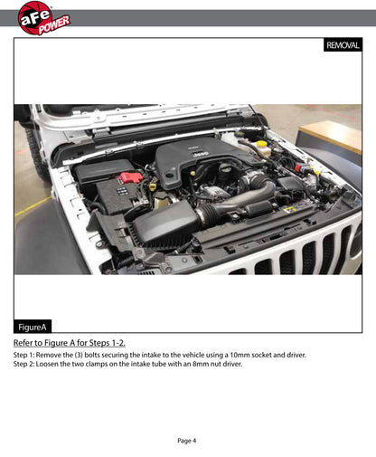 aFe Momentum GT Pro 5R Cold Air Intake System | Jeep Wrangler (JL) V6 3.6L (18+) (54-76217)