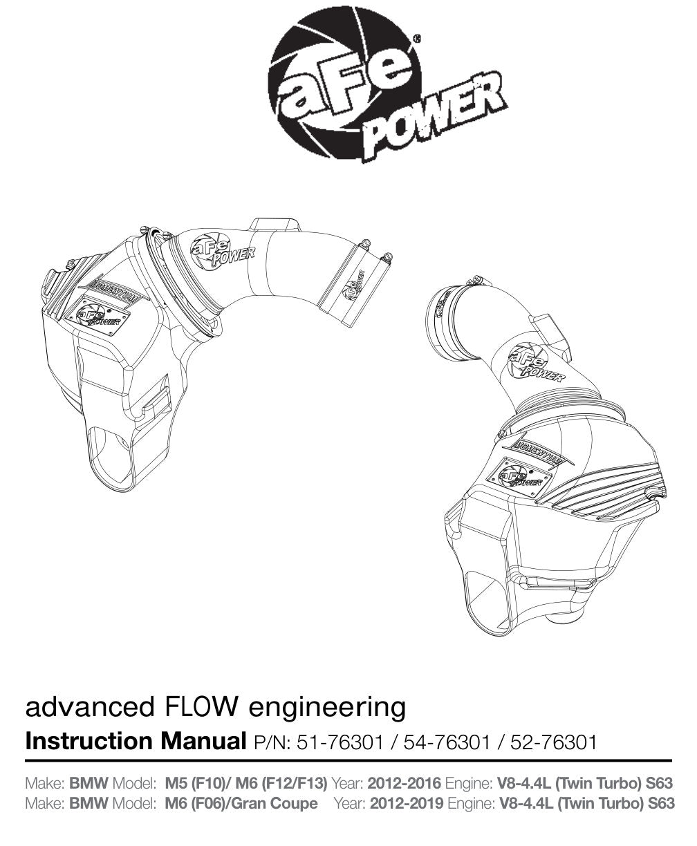 aFe Momentum PRO 5R Intake | BMW M5 (11-17) & M6 GC (12-18) (54-76301)