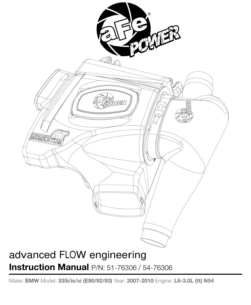 aFe Momentum Pro 5R Intake System | BMW 335i/is/xi (07-10) (54-76306)