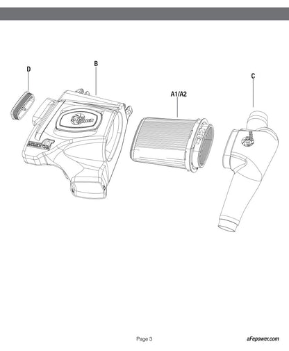 aFe Momentum Pro 5R Intake System | BMW 335i/is/xi (07-10) (54-76306)