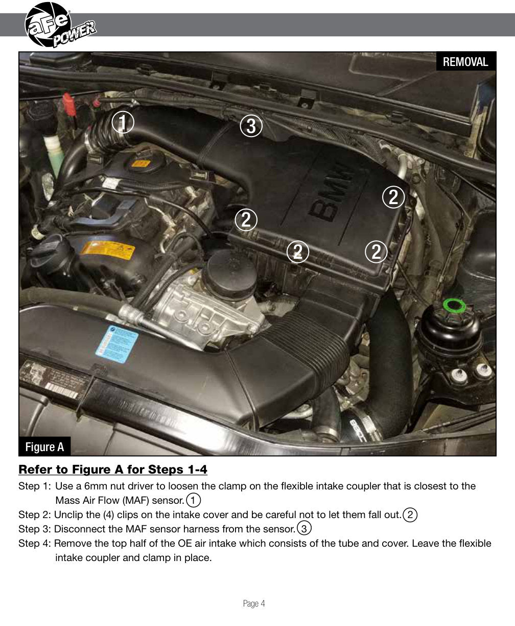 aFe Momentum GT Pro 5R Cold Air Intake | BMW 335i E90/E87 I6 3.0L N55 (11-13) (54-76313)