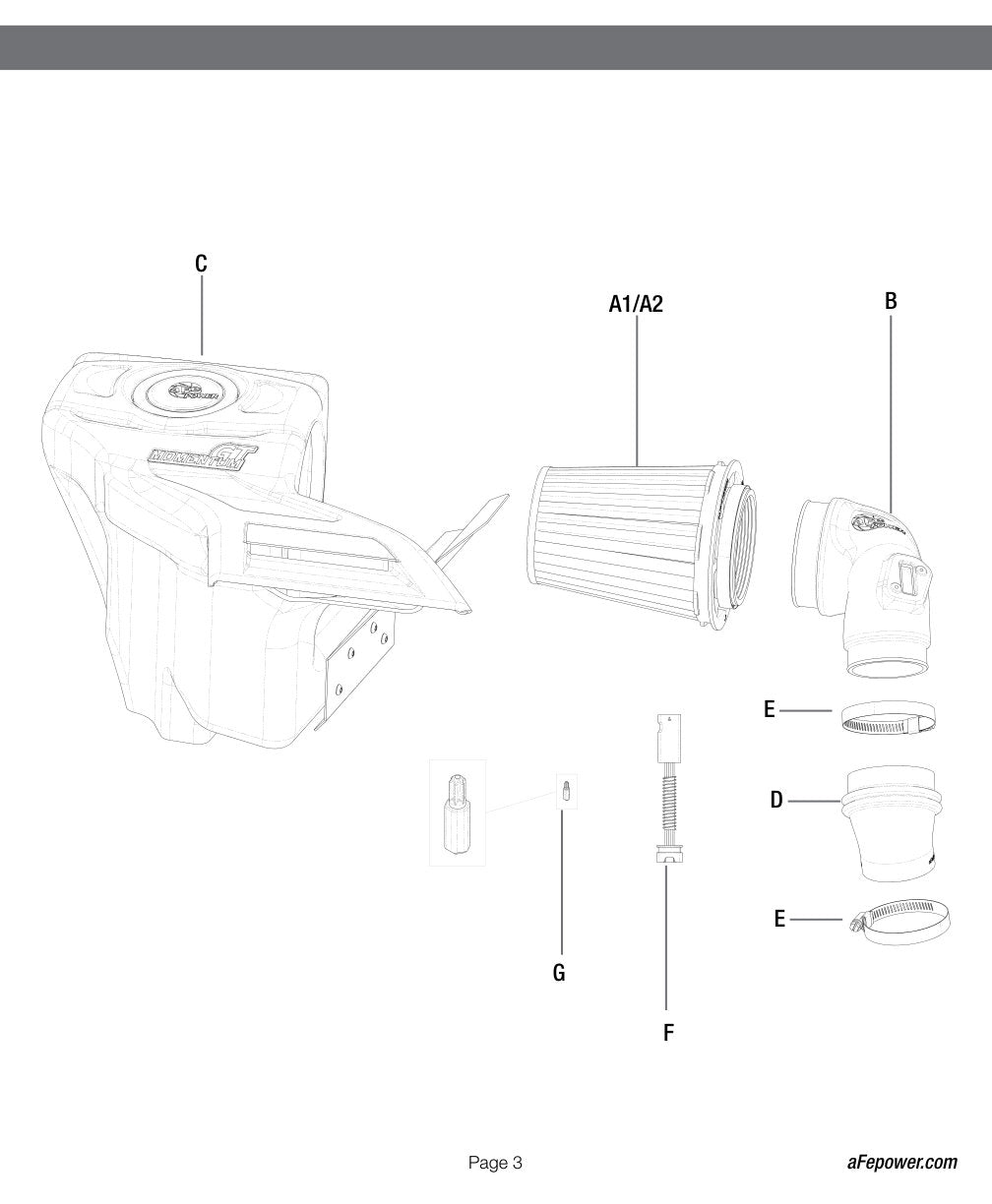 aFe Momentum GT Pro 5R Cold Air Intake System | Multiple Fitments (54-76402)
