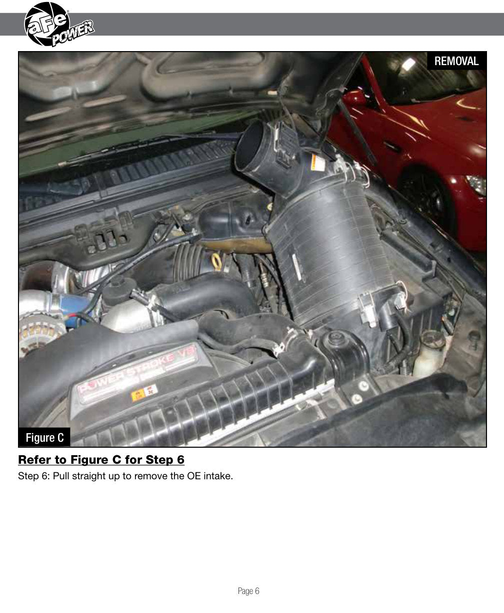 aFe Magnum FORCE Stage-2Si CAIS w/ Pro 5R Media | Ford Diesel Trucks V8-6.0L (03-07) (54-81022-1)