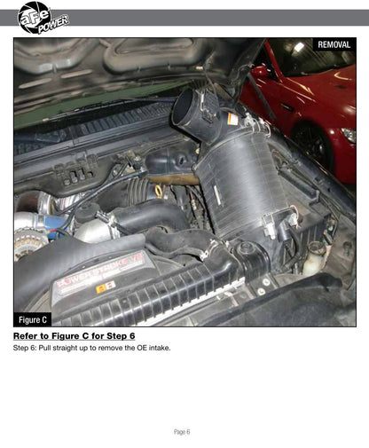 aFe Magnum FORCE Stage-2Si CAIS w/ Pro 5R Media | Ford Diesel Trucks V8-6.0L (03-07) (54-81022-1)