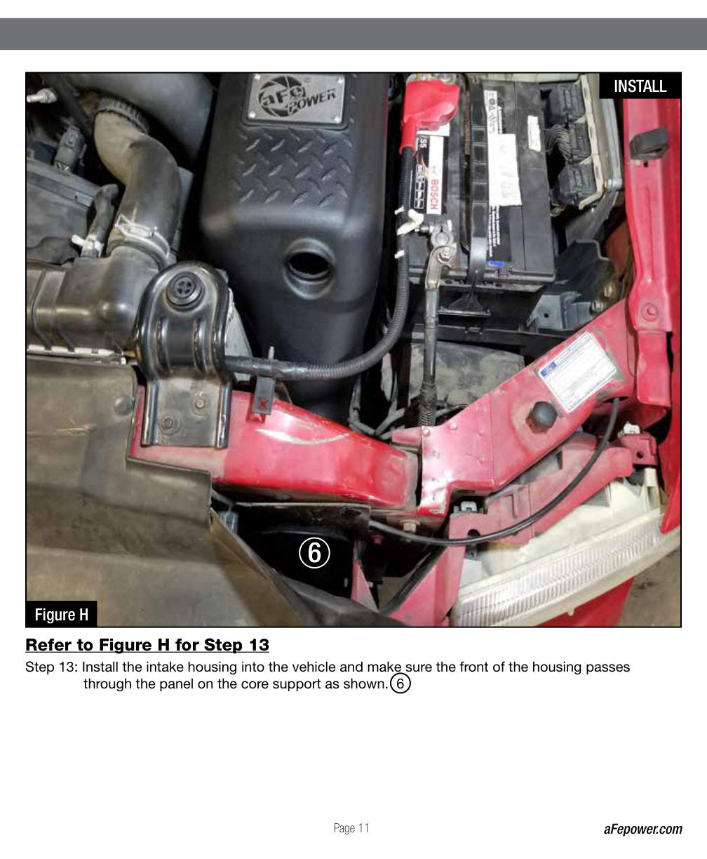 aFe Magnum FORCE Stage-2Si CAIS w/ Pro 5R Media | Ford Diesel Trucks V8-6.0L (03-07) (54-81022-1)