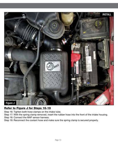 aFe Magnum FORCE Stage-2Si CAIS w/ Pro 5R Media | Ford Diesel Trucks V8-6.0L (03-07) (54-81022-1)