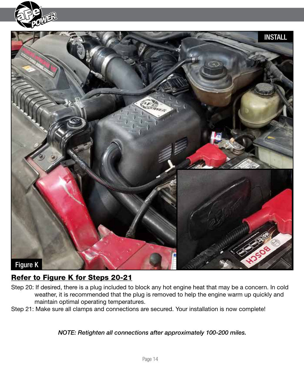aFe Magnum FORCE Stage-2Si CAIS w/ Pro 5R Media | Ford Diesel Trucks V8-6.0L (03-07) (54-81022-1)