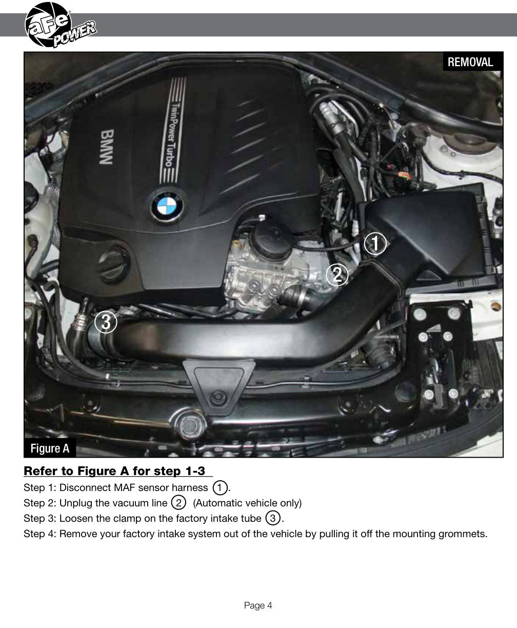 aFe Momentum Stage-2 Si Pro 5R Intake | BMW 335i/435i L6 3.0L (12-15) (54-82202)