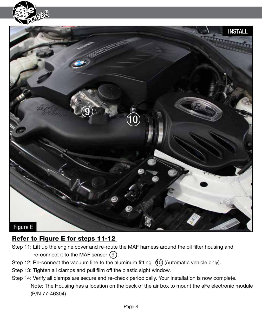 aFe Momentum Stage-2 Si Pro 5R Intake | BMW 335i/435i L6 3.0L (12-15) (54-82202)