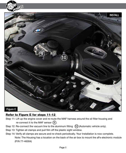 aFe Momentum Stage-2 Si Pro 5R Intake | BMW 335i/435i L6 3.0L (12-15) (54-82202)