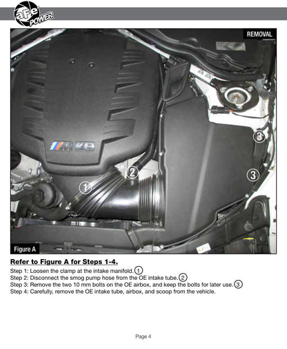 aFe Magnum FORCE Stage-2Si Carbon Fiber Cold Air Intake | BMW M3 E90/92/93 (08-13) (54-82952-C)