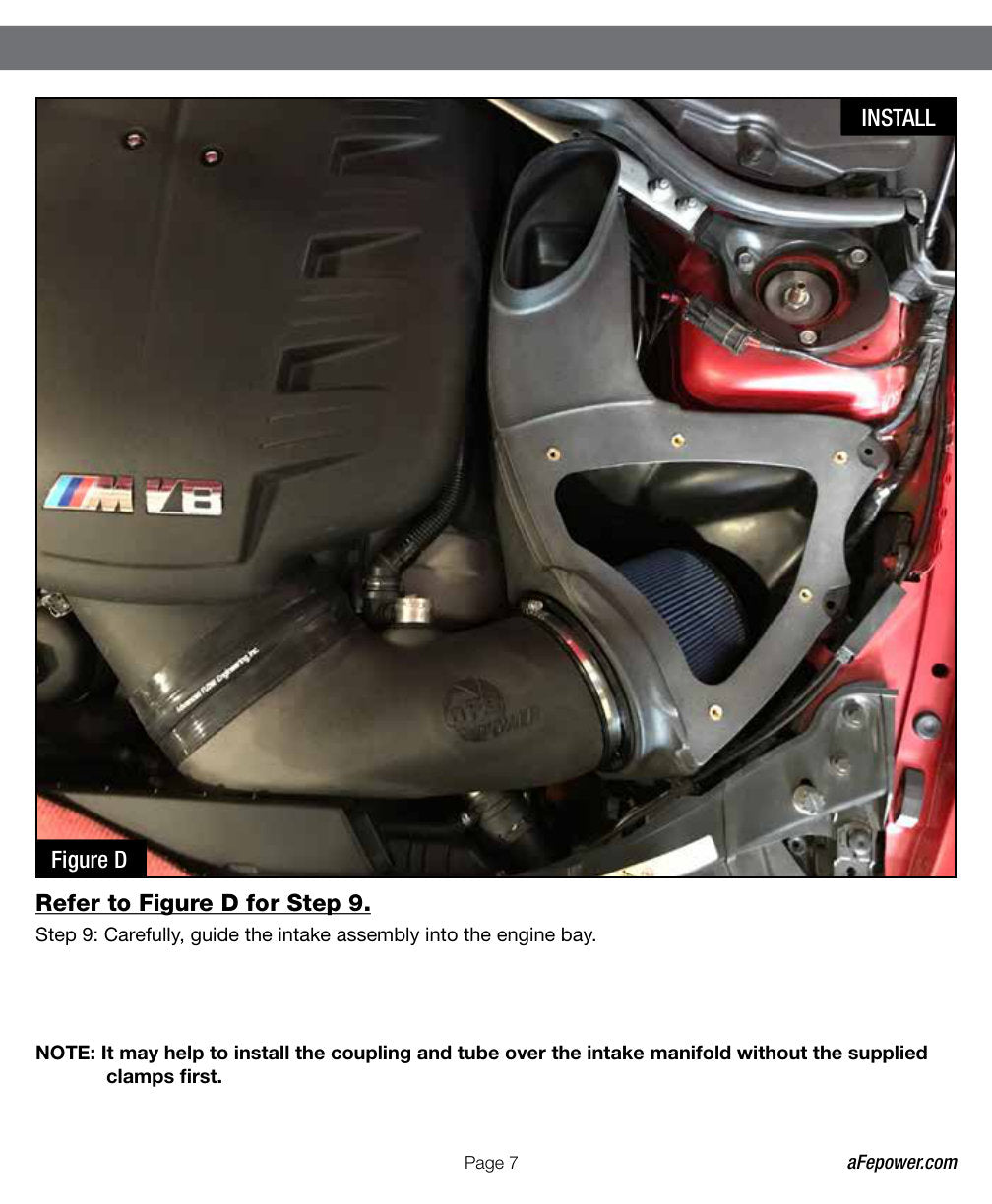 aFe Magnum FORCE Stage-2Si Carbon Fiber Cold Air Intake | BMW M3 E90/92/93 (08-13) (54-82952-C)