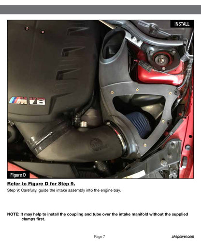 aFe Magnum FORCE Stage-2Si Carbon Fiber Cold Air Intake | BMW M3 E90/92/93 (08-13) (54-82952-C)