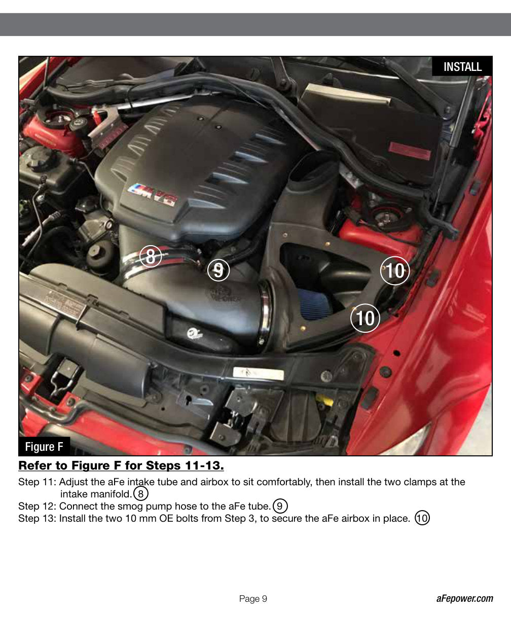 aFe Magnum FORCE Stage-2Si Carbon Fiber Cold Air Intake | BMW M3 E90/92/93 (08-13) (54-82952-C)
