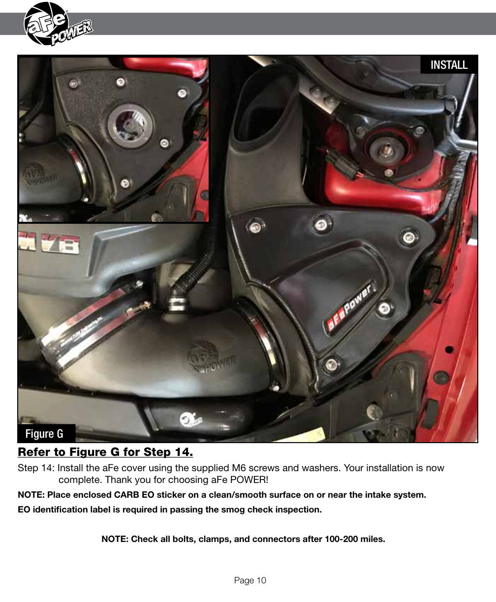 aFe Magnum FORCE Stage-2Si Carbon Fiber Cold Air Intake | BMW M3 E90/92/93 (08-13) (54-82952-C)
