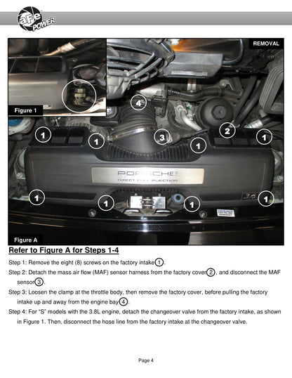 aFe Magnum Force Stage-2Si Cold Air Intake w/ Pro 5R Media | Porsche 911 Carrera 997 (09-12) (54-83038R)
