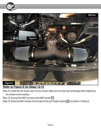 aFe Magnum Force Stage-2Si Cold Air Intake w/ Pro 5R Media | Porsche 911 Carrera 997 (09-12) (54-83038R)