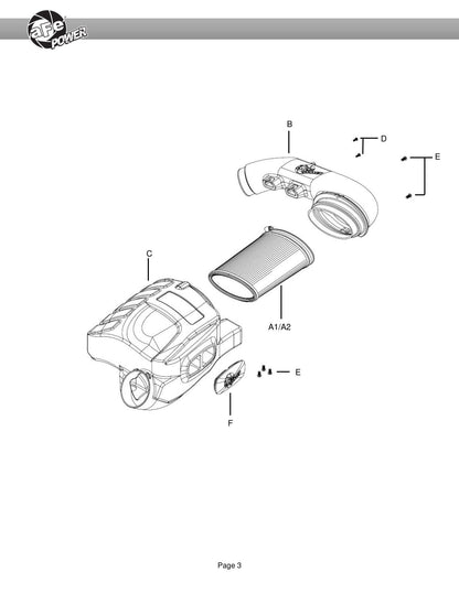 aFe Magnum Force Stage-2Si Cold Air Intake | BMW X5/X6 3.0L (14-19) (54-83043D)