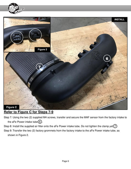aFe Magnum Force Stage-2Si Cold Air Intake | BMW X5/X6 3.0L (14-19) (54-83043D)