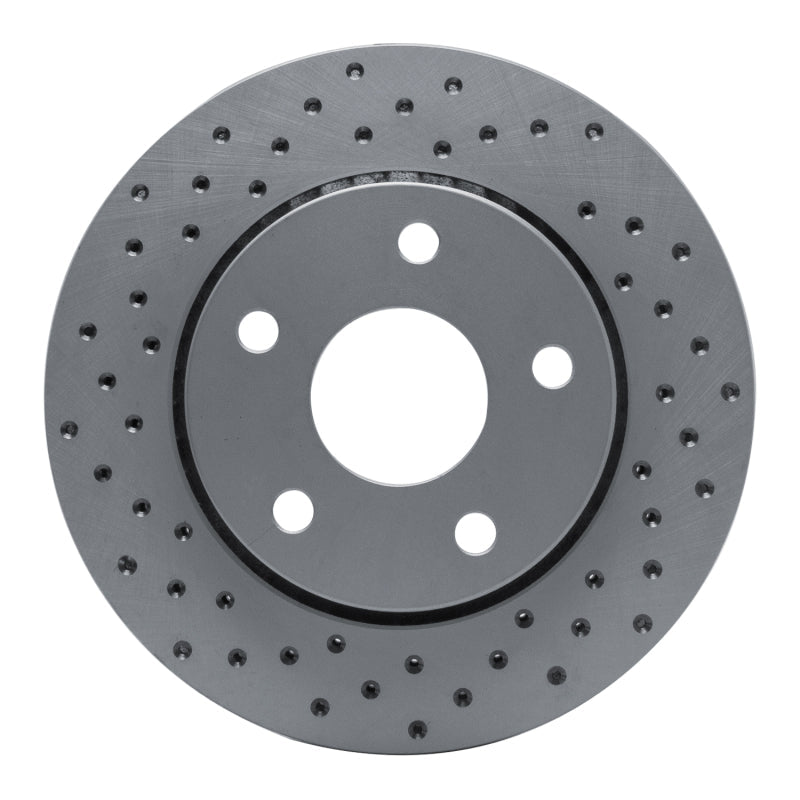 DFC Drilled Rotor (FRONT LEFT): Jeep Wrangler (07-18)