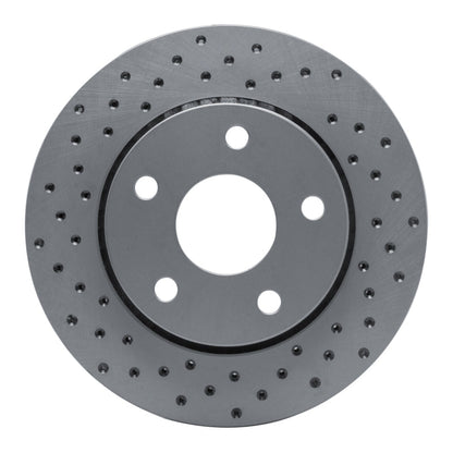 DFC Drilled Rotor (FRONT LEFT): Jeep Wrangler (07-18)