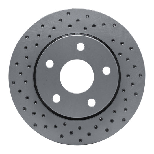 DFC Drilled Rotor (FRONT LEFT): Jeep Wrangler (07-18)
