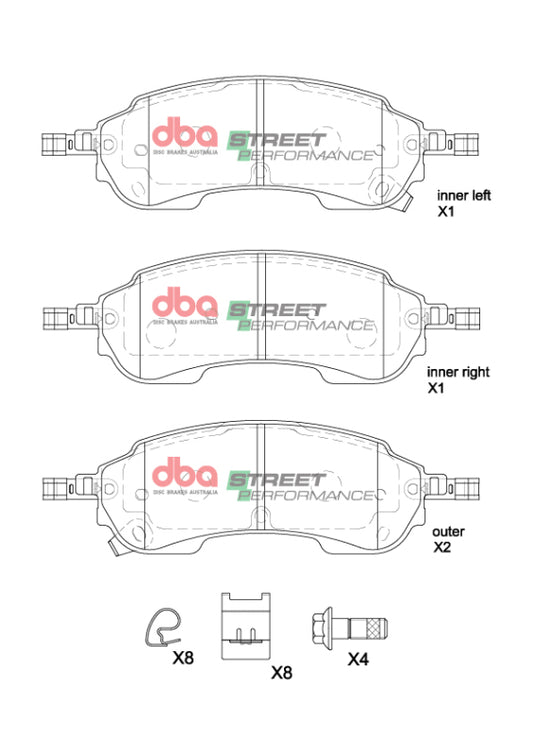 DBA SP Performance Rear Brake Pads | Ford Ranger Raptor 3.0TT (22+) (DB2388SP)