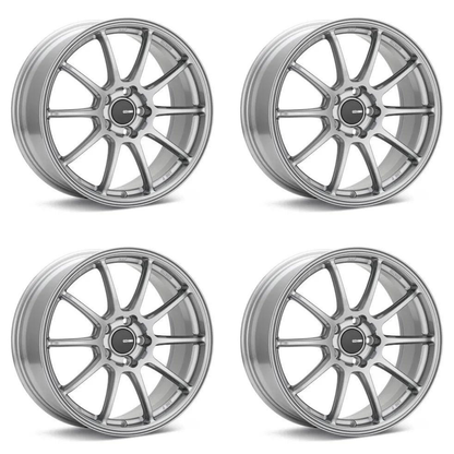 (set of 4) Enkei Triumph Storm Gray | 18x8" +45mm | 5x112mm Wheels