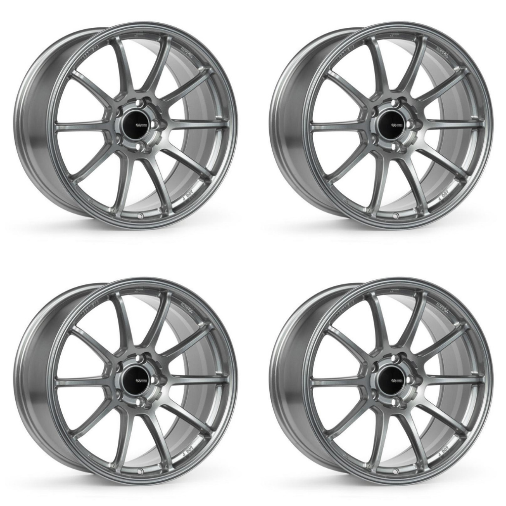 (set of 4) Enkei Triumph Storm Gray | 18x8" +45mm | 5x100mm Wheel