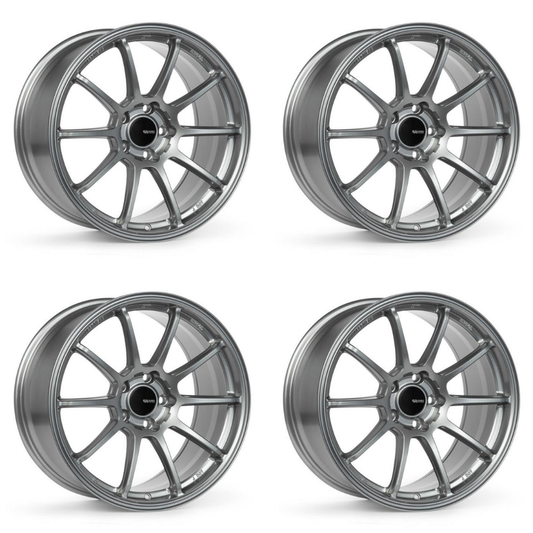 (set of 4) Enkei Triumph Storm Gray | 18x8" +45mm | 5x100mm Wheel