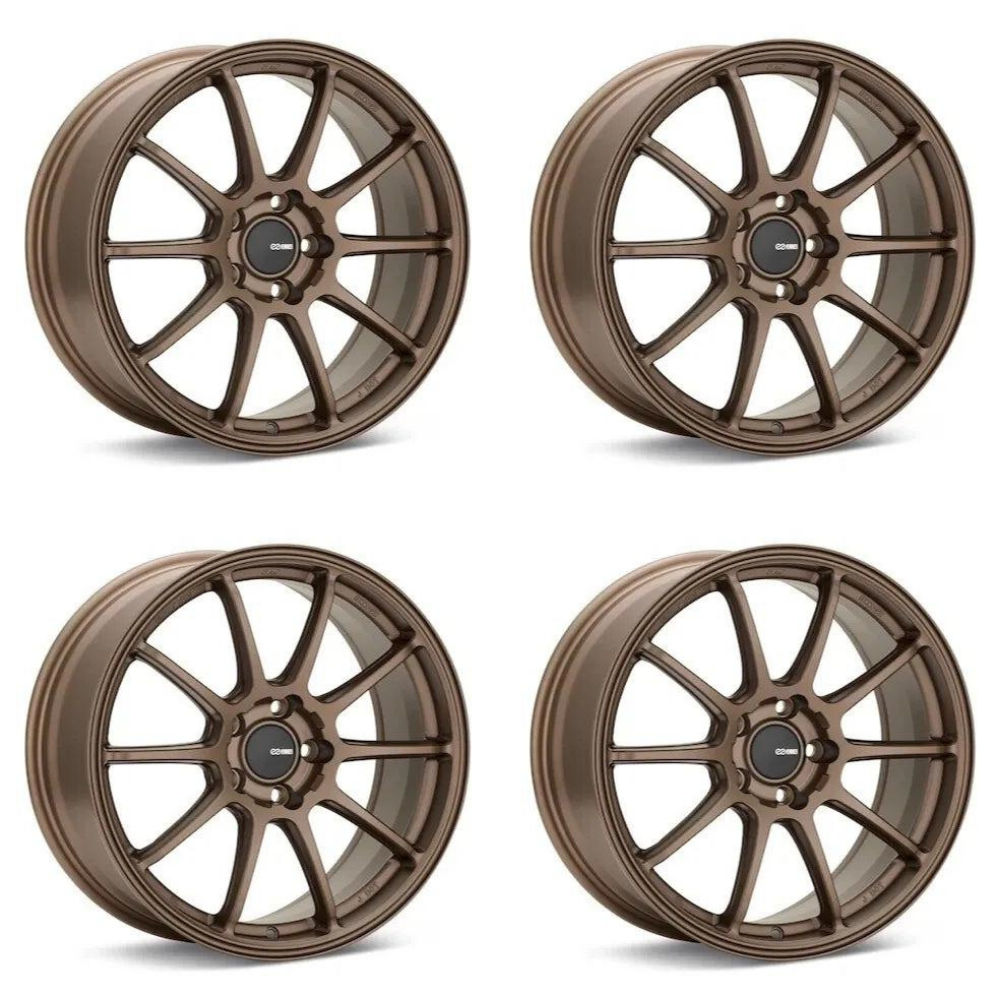 (set of 4) Enkei Triumph Matte Bronze | 18x8.5" +45mm | 5x100mm Wheels