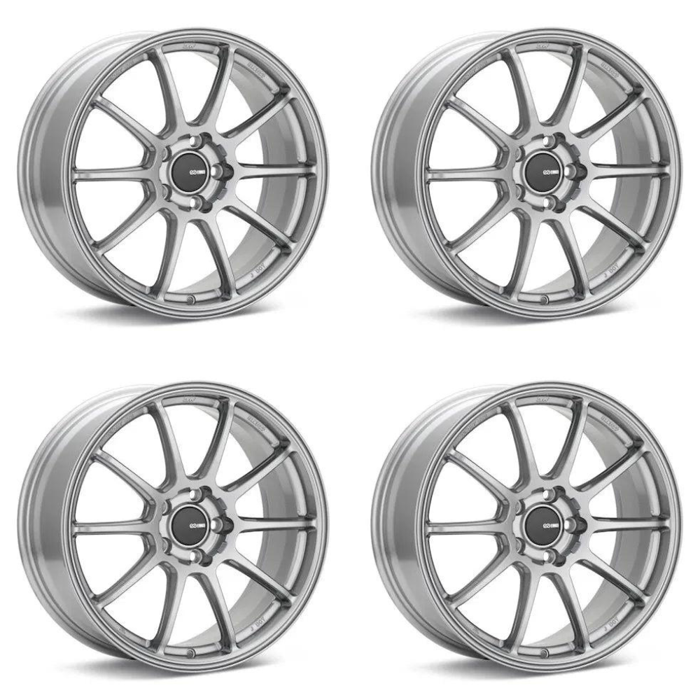 (set of 4) Enkei Triumph Storm Gray | 18x9.5" +45mm | 5x100mm Wheels