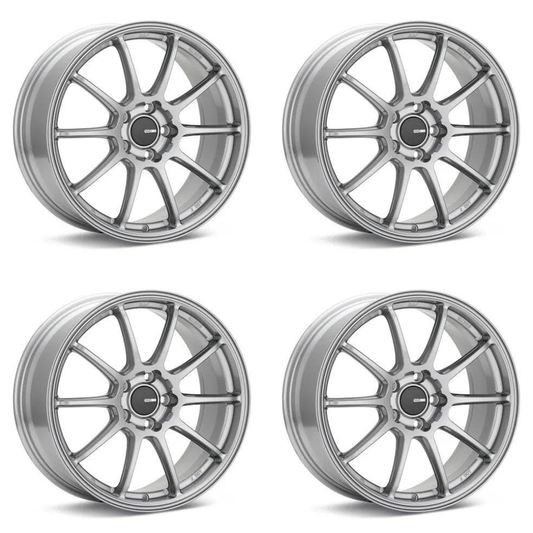 (set of 4) Enkei Triumph Storm Gray | 18x9.5" +45mm | 5x100mm Wheels