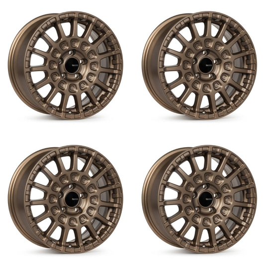 (set of 4) Enkei Overlander Gloss Bronze | 18x8" +35mm | 5x108mm Wheel