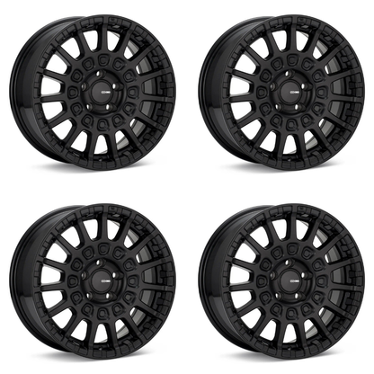 (set of 4) Enkei Overlander Black | 18x8" +35mm | 5x114.3mm Wheels
