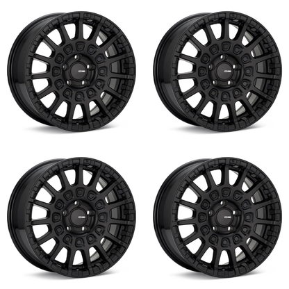 (set of 4) Enkei Overlander Black | 18x8" +35mm | 5x100mm Wheels